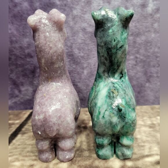 Lepidolite & Jade Baby Giraffe - Picture 5 of 14